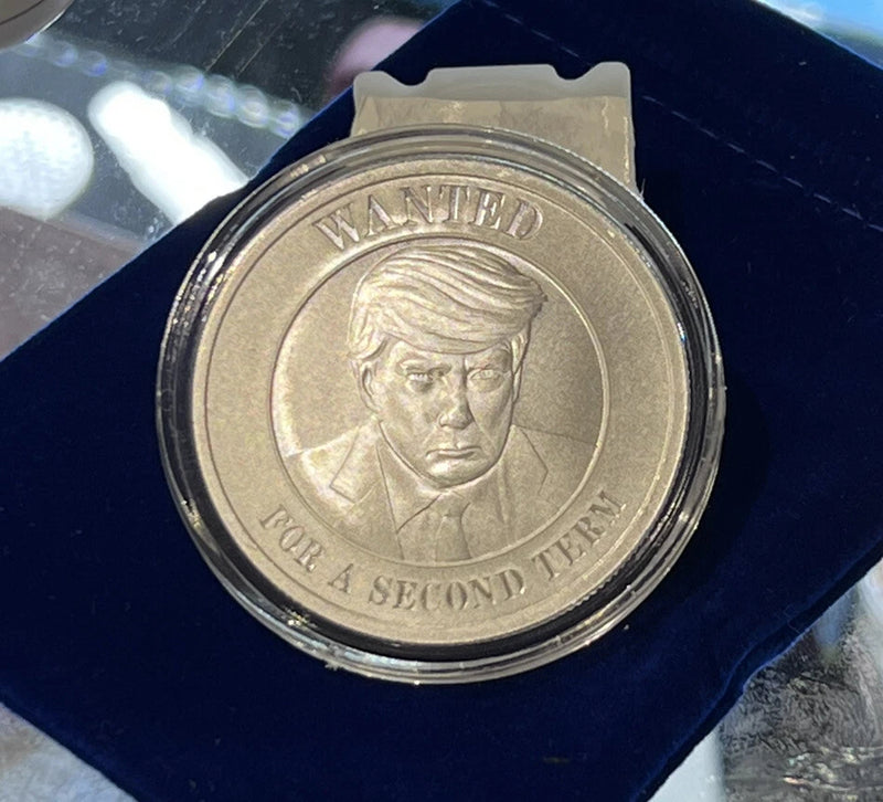 New 1oz .999 Fine Silver Round Trump Mugshot Wanted For A Second Term Capsule-1