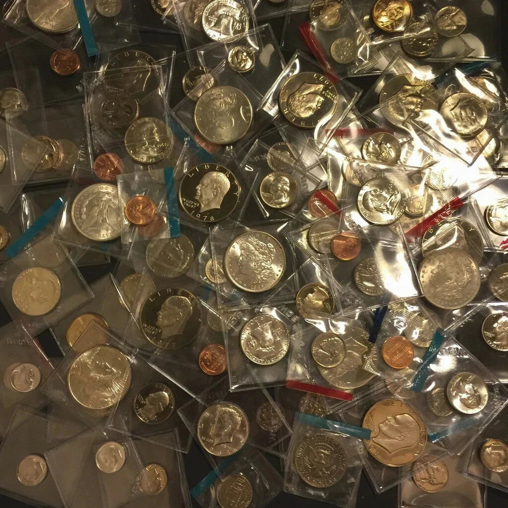SALE LOT OLD US PROOF and UNCIRCULATED COINS ✯ UNC ✯ ESTATE 6 Coins-1