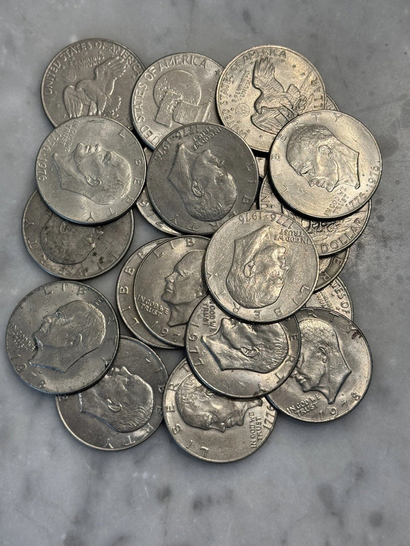 [Lote de 20] Dólar Eisenhower - 1 rollo completo - ¡Elija la cantidad de 20 rollos de monedas!-8