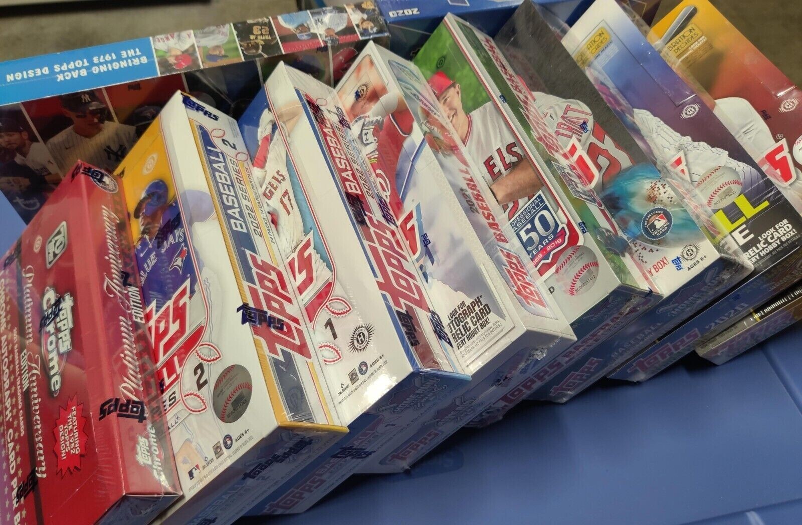 Baseball Mystery Hot Pack  Guaranteed 2 Sealed Hobby Packs 1 Auto/Relic + More