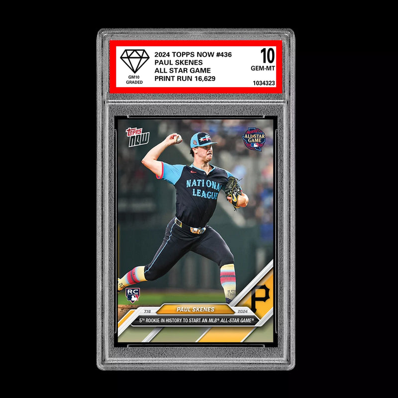Graded 10 Paul Skenes 2024 Topps #436 RC Rookie All Star Game Pittsburgh Pirates-1