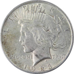 1923 Peace Dollar XF EF Extremely Fine 90% Silver $1 US Coin Collectible-1