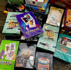 LOT OF OLD Vintage NEW UNOPENED BASKETBALL CARDS PACKS Michael Jordan Card Bonus-2