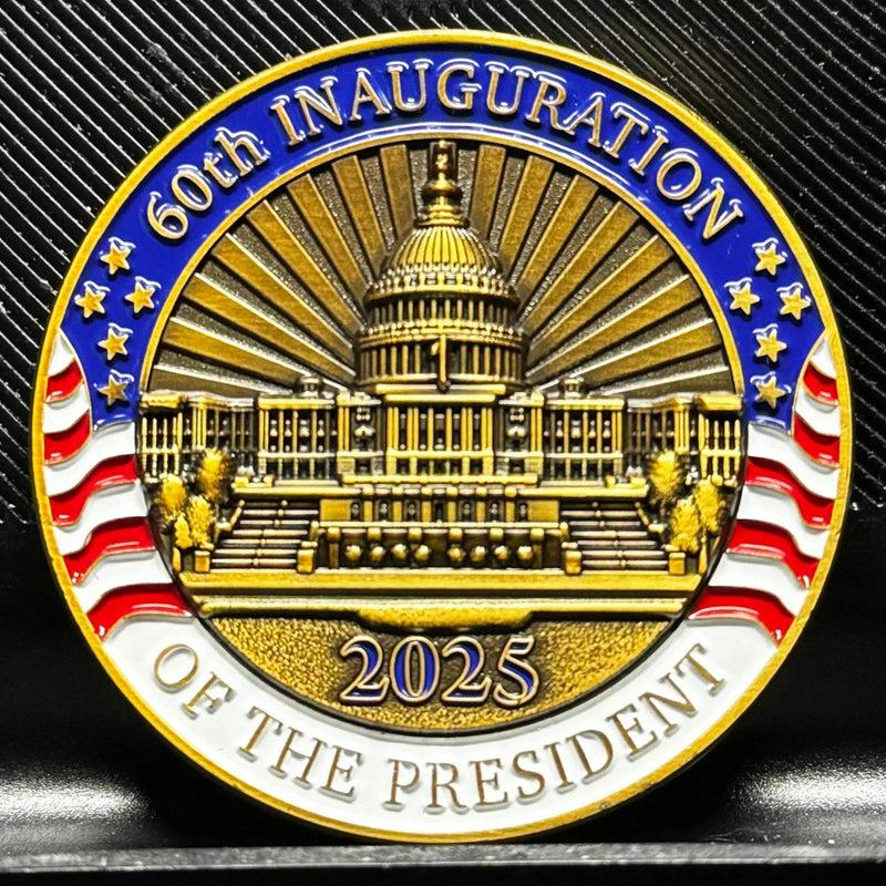 EL16-4 Trump Vance Presidential Inauguration 47 Challenge Coin MAGA-2