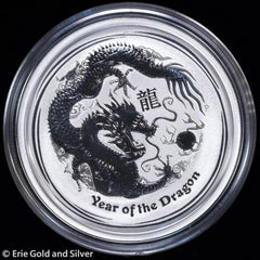 2012 Australia 1/2 oz Silver Lunar Year of the Dragon in Capsule-3