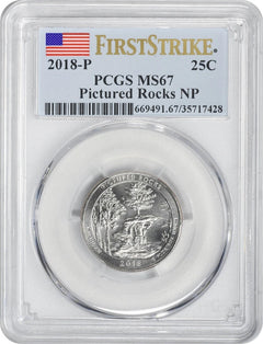 2018-P Pictured Rocks ATB National Park Quarter MS67 First Strike-1