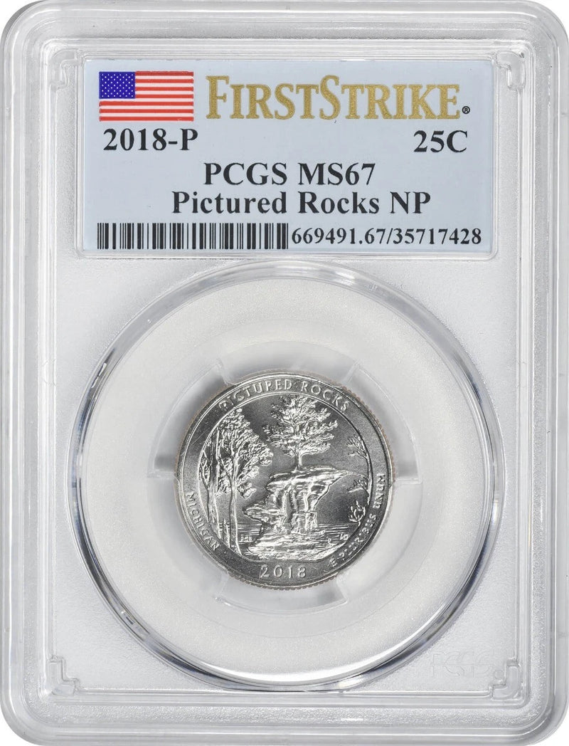 2018-P Pictured Rocks ATB National Park Quarter MS67 First Strike-1