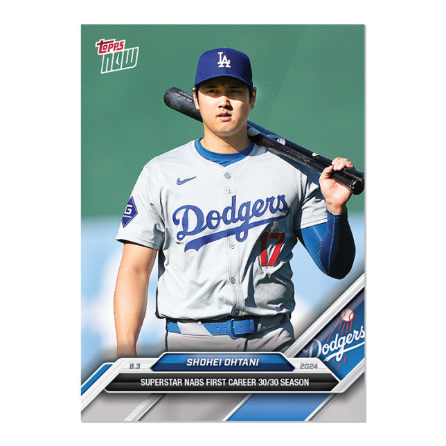 Graded 10 Shohei Ohtani 1st 30/30 Season 2024 MLB TOPPS NOW Card #510