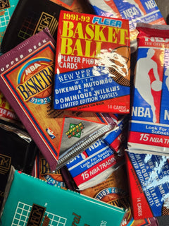 HUGE LOT: 100 VINTAGE Unopened Basketball Cards in Factory Sealed Packs!!!-2