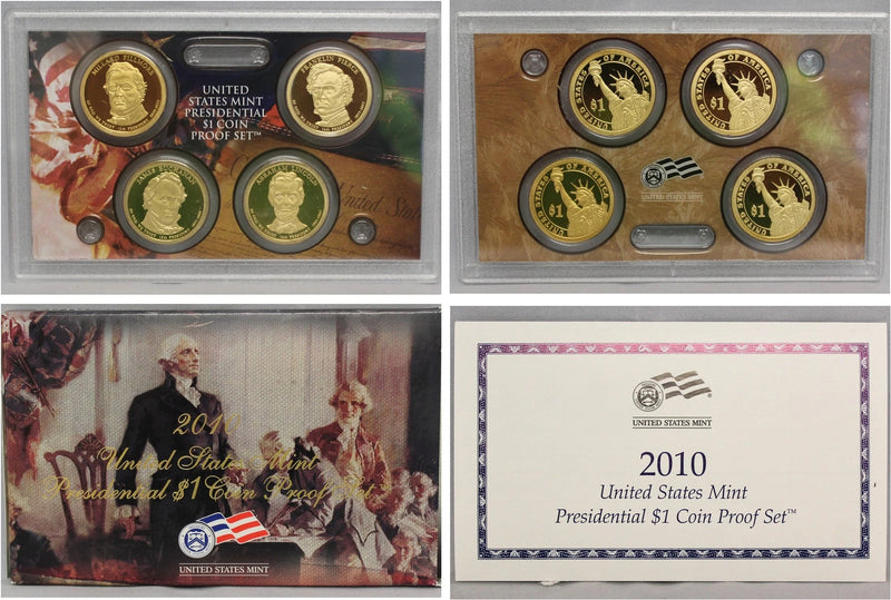 2010 Presidential Dollar US Mint Proof Set (OGP) 4 coins-1