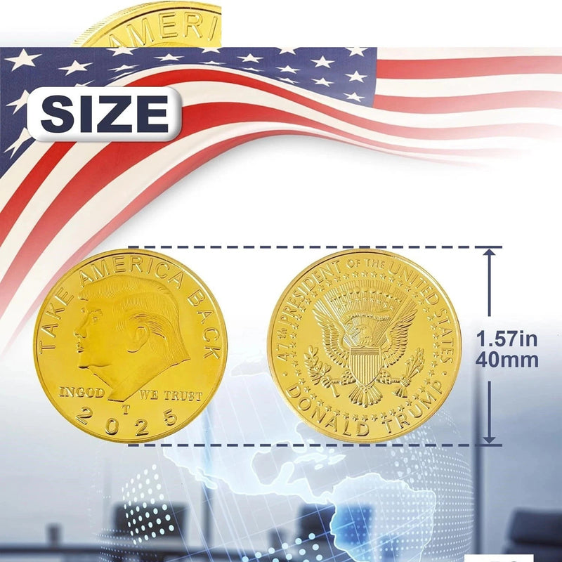 2025 US Donald Trump President Gold Eagle TAKE AMERICA BACK Collection Coin-1
