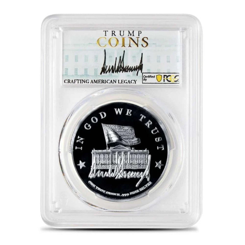 1 oz President Trump First Edition Silver Medallion PCGS GEM Proof-1