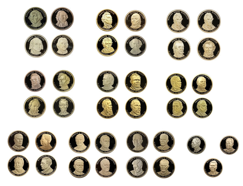 Choice Proof Presidential Dollar Roll, 20 Coins - Mixed Dates-1