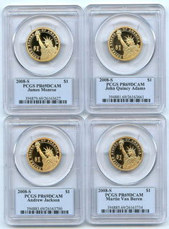 2008 S Presidential Dollar Set PCGS PR69DCAM-1