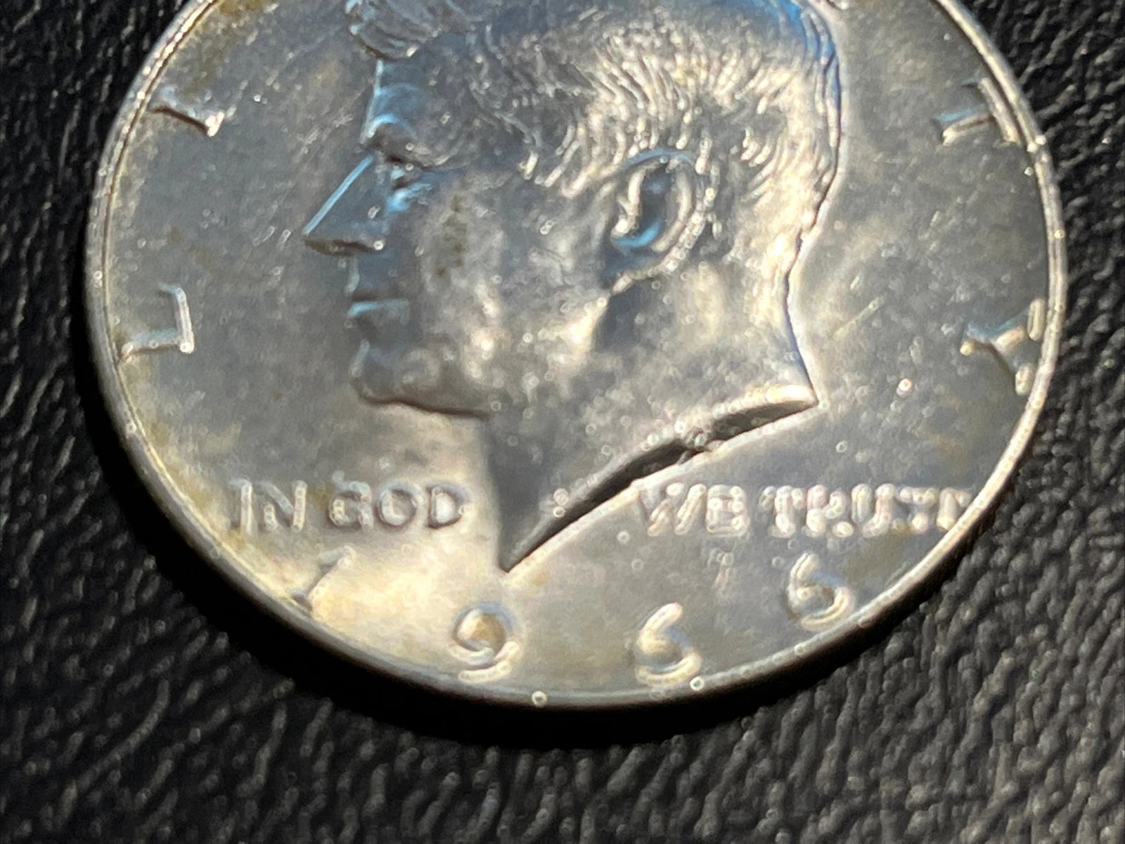 1966 Kennedy Half Dollar Double Die OBV “In God We Trust” Obverse AU Silver Coin-1
