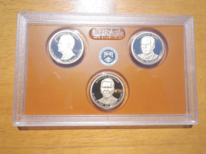 2016 S Presidential Proof Dollar Set No Box or Coa 3 Coin Set-1