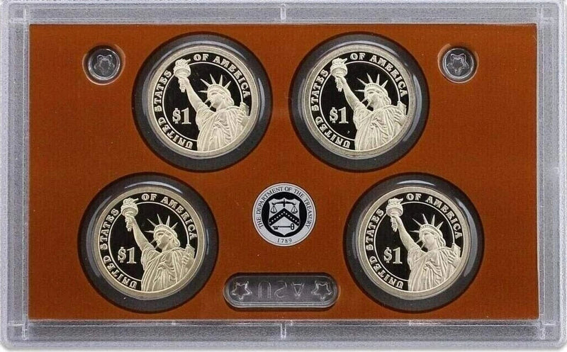 2012 S Presidential Dollar Proof Set 4 Coins - No Box or COA-1