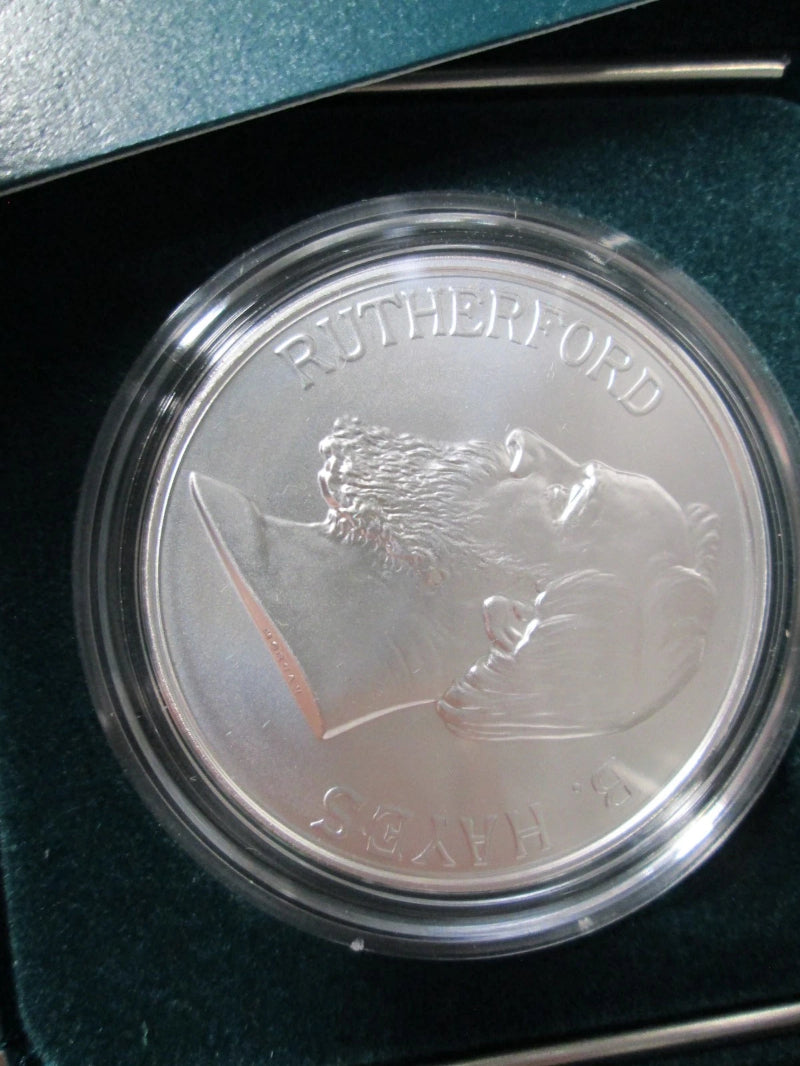 US Mint Presidential .999 Fine Silver 1oz. Medal Coin _ Rutherford B Hayes-1