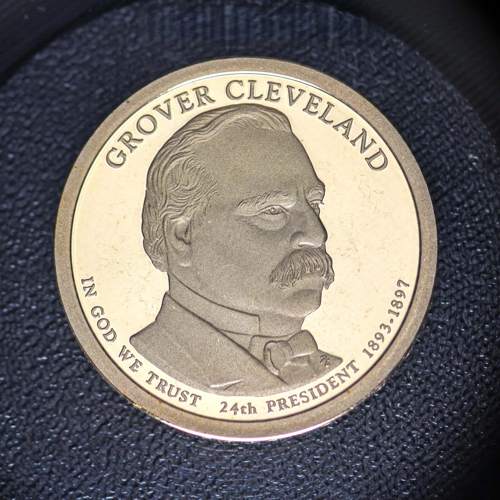 2012 S Proof Grover Cleveland Presidential Dollar Coin (Variety 2nd term)-1