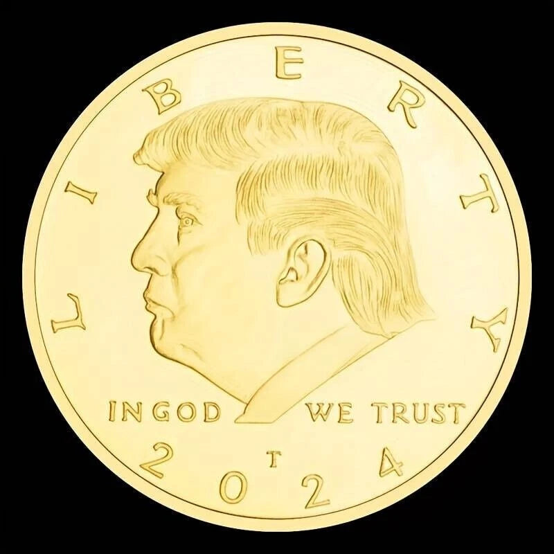 2024 President Trump Gold Commemorative Coin Republican Gift Idea BLACK FRIDAY-1