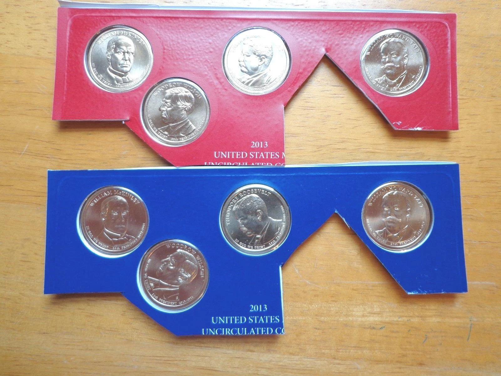 2013 P & D Presidential Dollar 8 Coin Set Lot Sealed Uncirculated Mint Cello
