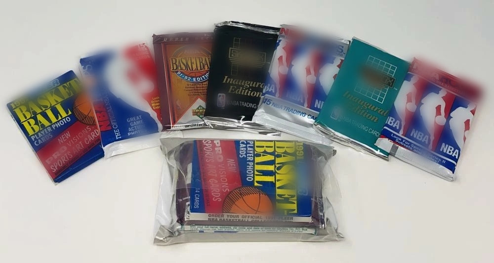 HUGE LOT: 100 Unopened Basketball Cards in Factory Sealed Packs of NBA Cards