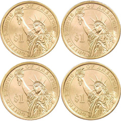 2014 P Presidential Dollar 4 Coin Set BU Uncirculated Mint State $1 Collectible-1