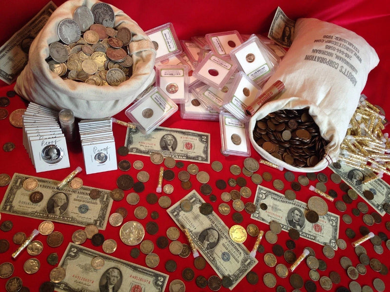 ✯ Estate Lot Sale ✯ Old US Coins ✯ Gold / Silver / Currency / Proof + BONUS ✯-1