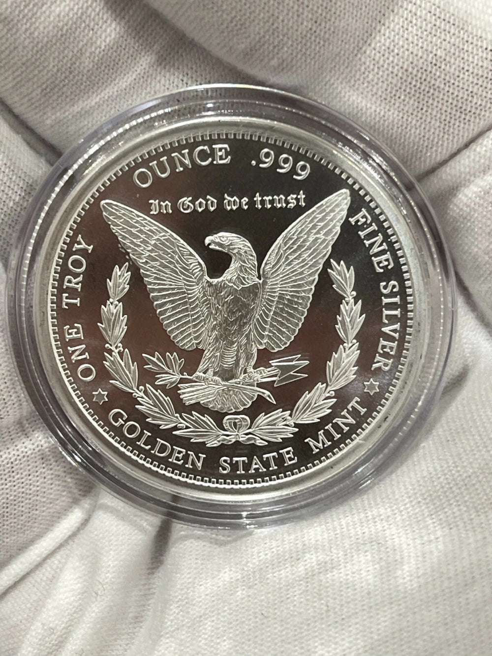 LOTE DE 2 Dólares de Plata Morgan Redondos de 1 oz Troy .999 Plata Sólida Fina **especial**