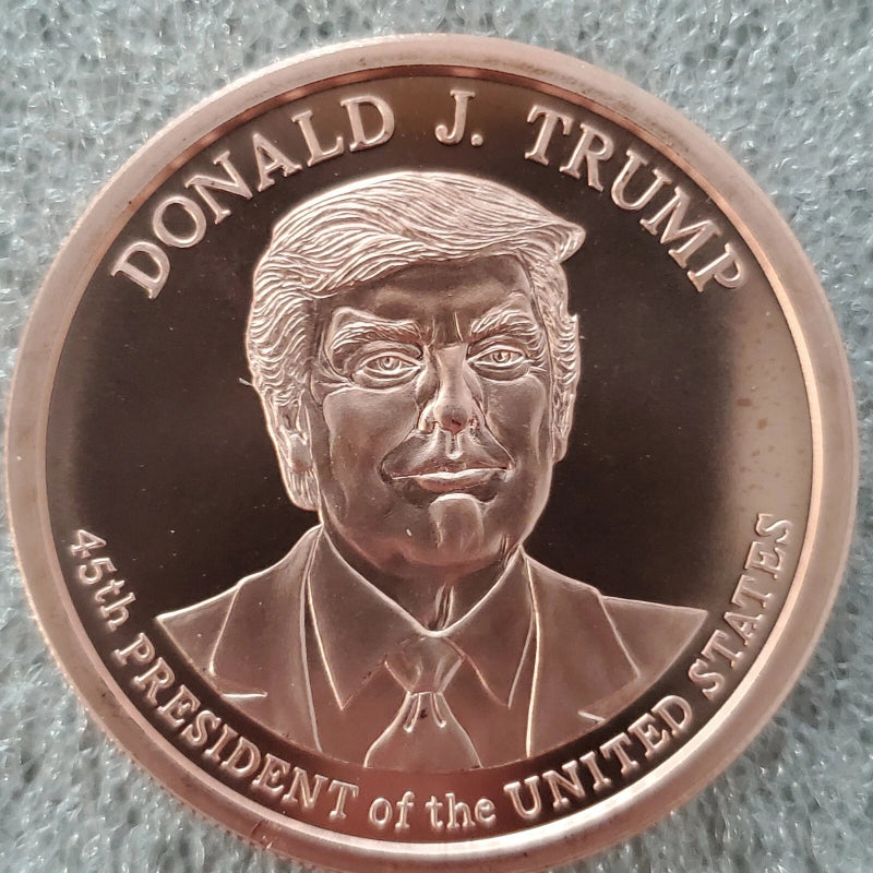 Large Donald Trump 2020 2 oz .999 Copper coin 45th President commemorative MAGA