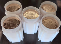 LOT OF 100 X 1 OZ Trump Mugshot .999 FINE COPPER ROUND - BULLION-1