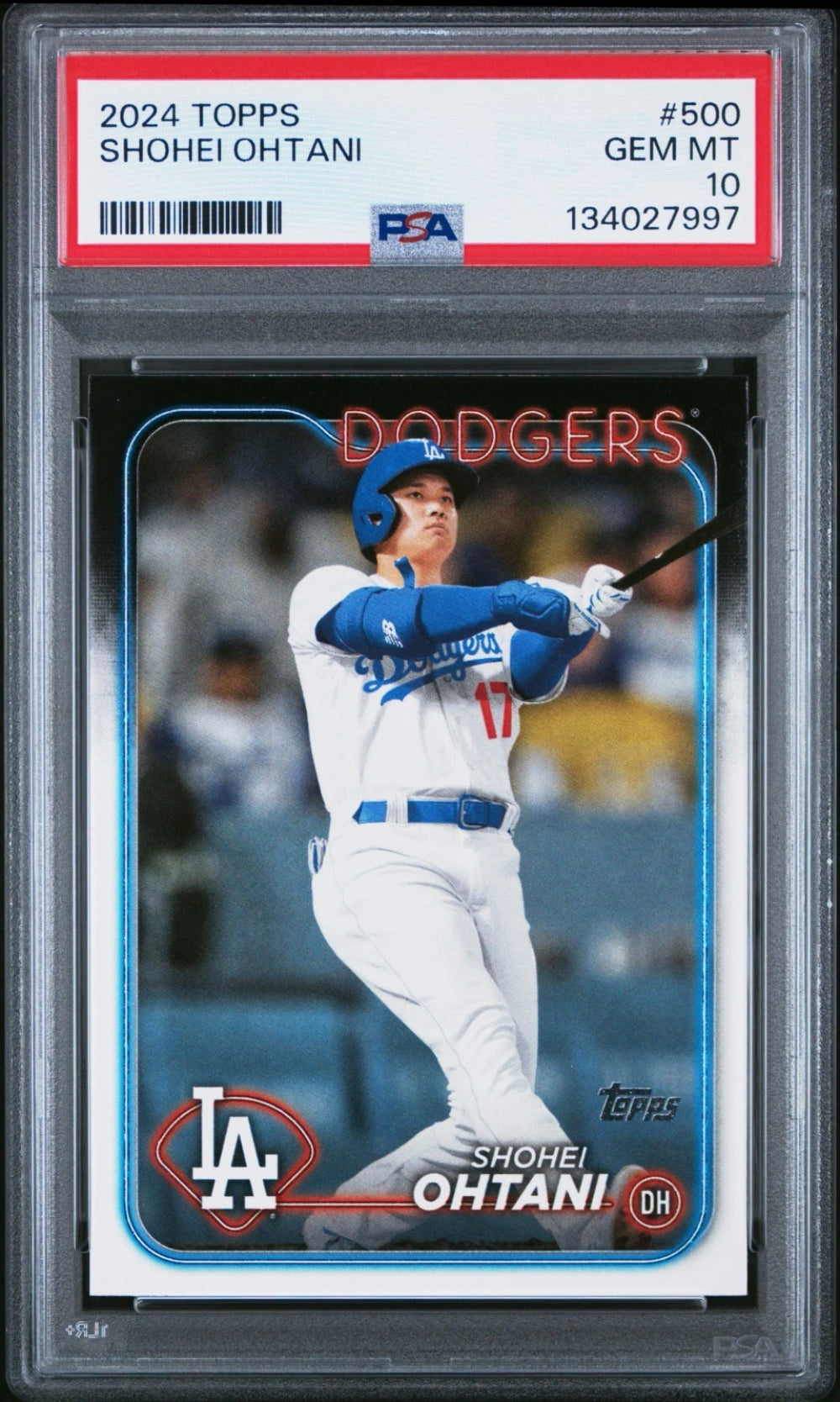 2024 Topps #500 Shohei Ohtani PSA 10 GEM MINT Los Angeles Dodgers-1