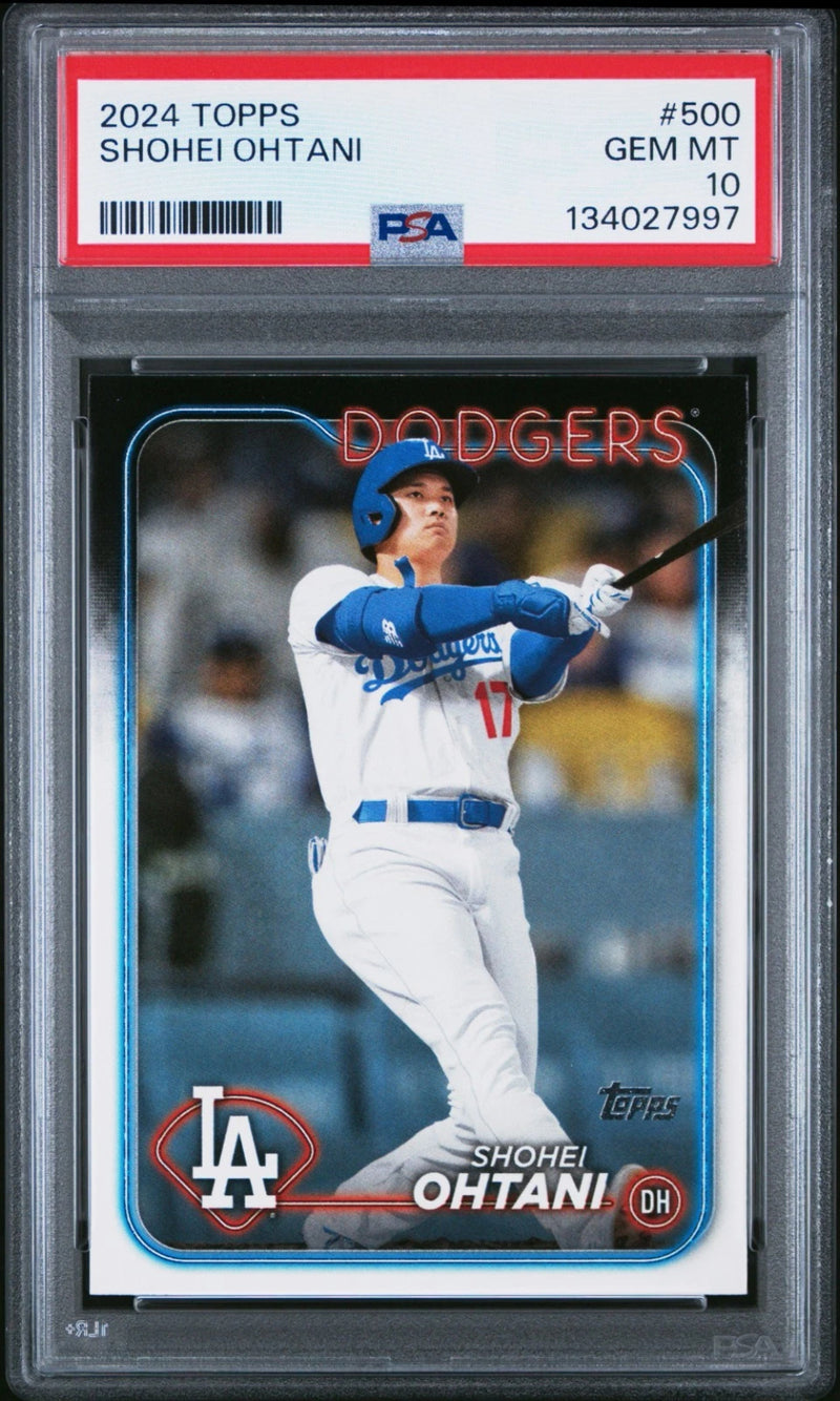 2024 Topps #500 Shohei Ohtani PSA 10 GEM MINT Los Angeles Dodgers-1
