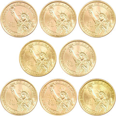 2015 P&D Presidential Dollar 8 Coin Set BU Uncirculated Mint State $1-1