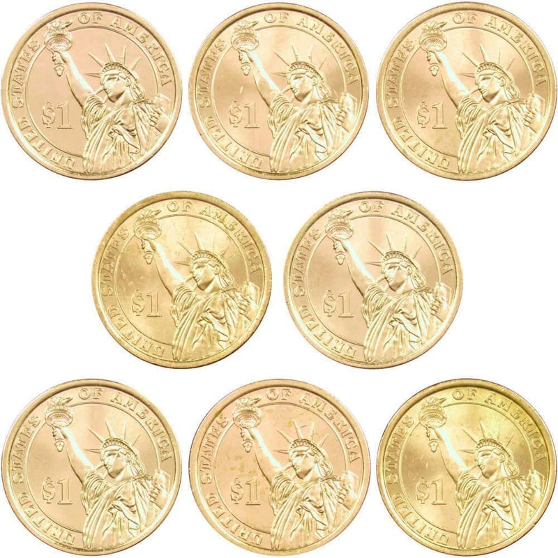 2015 P&D Presidential Dollar 8 Coin Set BU Uncirculated Mint State $1-1