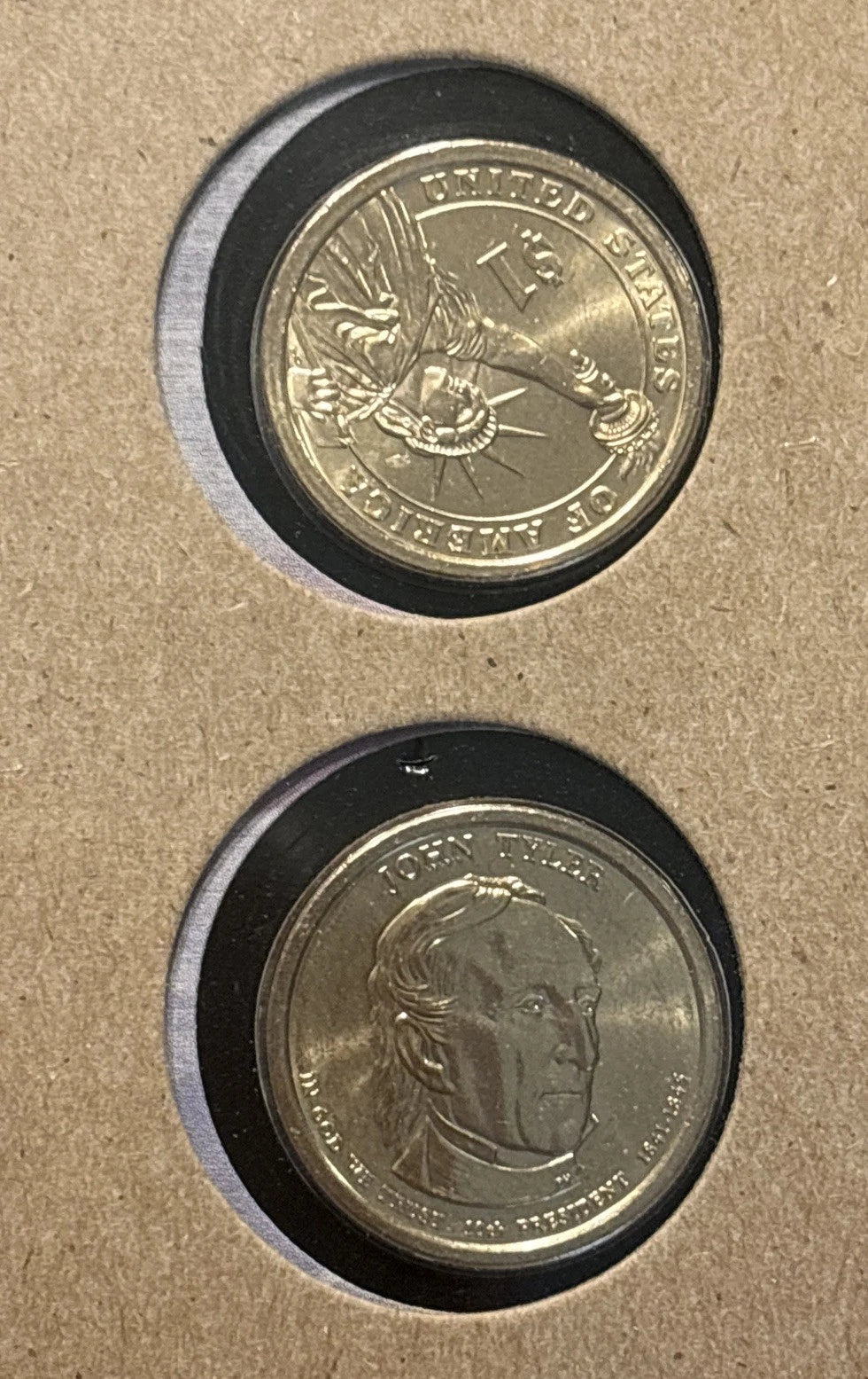 2009 P&D John Tyler Presidential Dollars-1