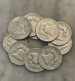 [Lot of 10] Franklin Half Dollar - 90% Silver - Choose How Many Lots of 10!-2