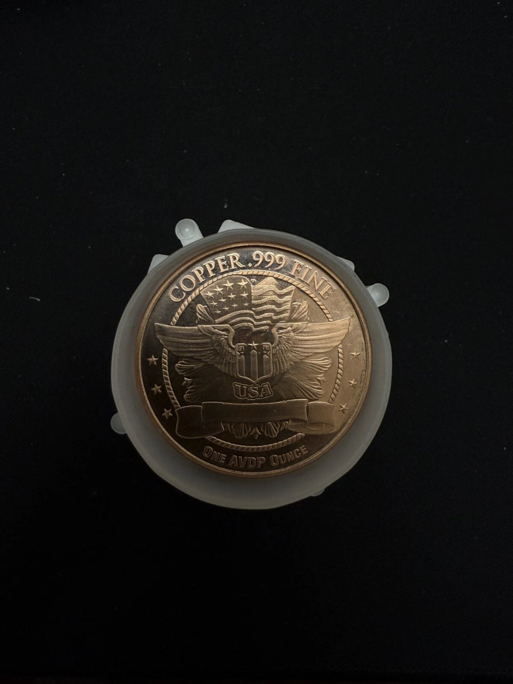 Tube Of 20-1 Oz Copper Round Trump Defender Of Rights