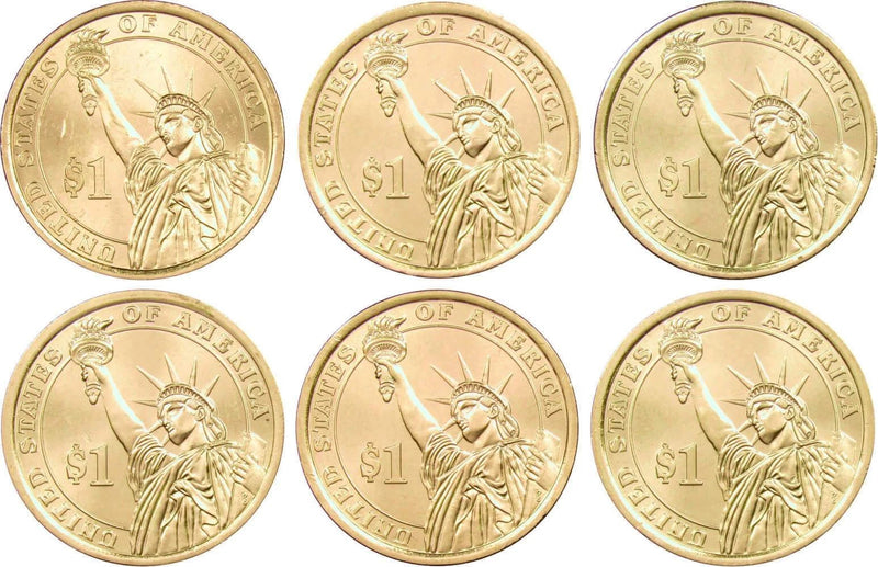 2016 P&D Presidential Dollar 6 Coin Set BU Uncirculated Mint State $1-1