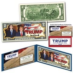 DONALD TRUMP & BARRON TRUMP Official Genuine Legal Tender U.S. $2 Bill-1
