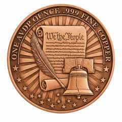 1 OZ .999 Pure Copper Collectible Round Coin with Protective Capsule, Anniversary Commemorative Metal Token, Vintage Style Souvenir, Hobby Collection, Display Piece, Collector Gift-2