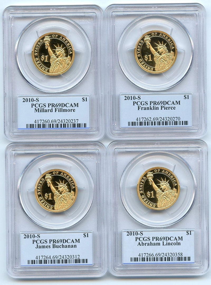 2010 S Presidential Dollar Set PCGS PR69DCAM-1