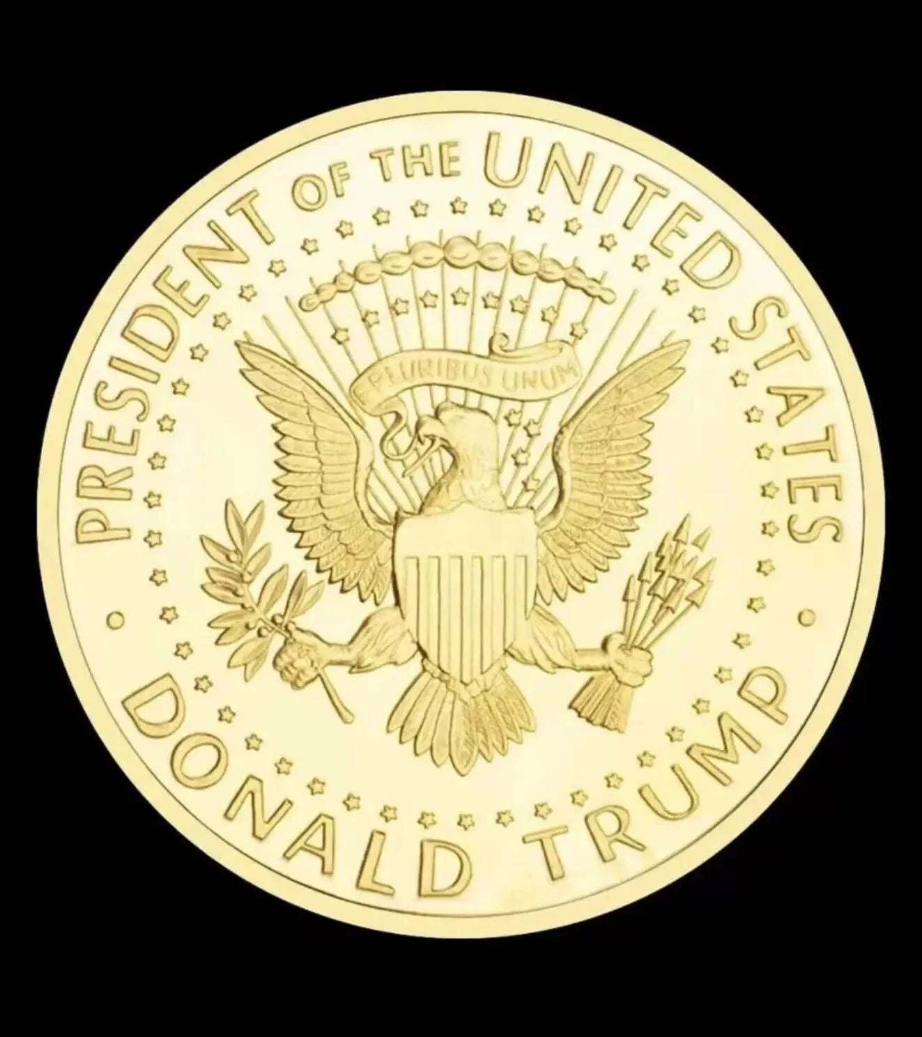 2024 US Donald Trump Gold Plated Eagle Collectible Commemorative Collection Coin-1
