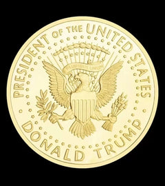 2024 US Donald Trump Gold Plated Eagle Collectible Commemorative Collection Coin-1