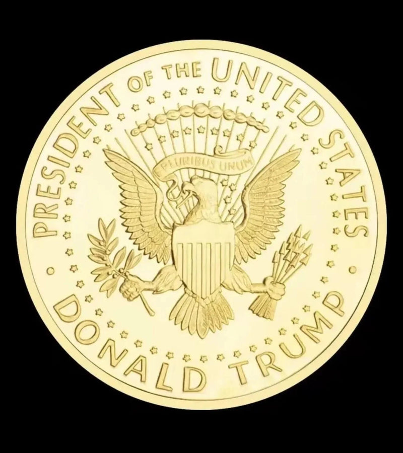 2024 US Donald Trump Gold Plated Eagle Collectible Commemorative Collection Coin-1