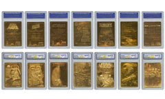 STAR WARS 1996 Genuine 23KT Gold Cards Graded GEM-MINT 10 - COMPLETE SET OF 7-1