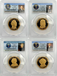 2007 - 2010, 2011 - 2016 S COMPLETE 39 Presidential $1 PCGS 70 Proof Dollar Set-1