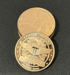 LOT OF 20 X 1 OZ Trump Fight! Fight ! Assassination .999 FINE COPPER ROUND-1