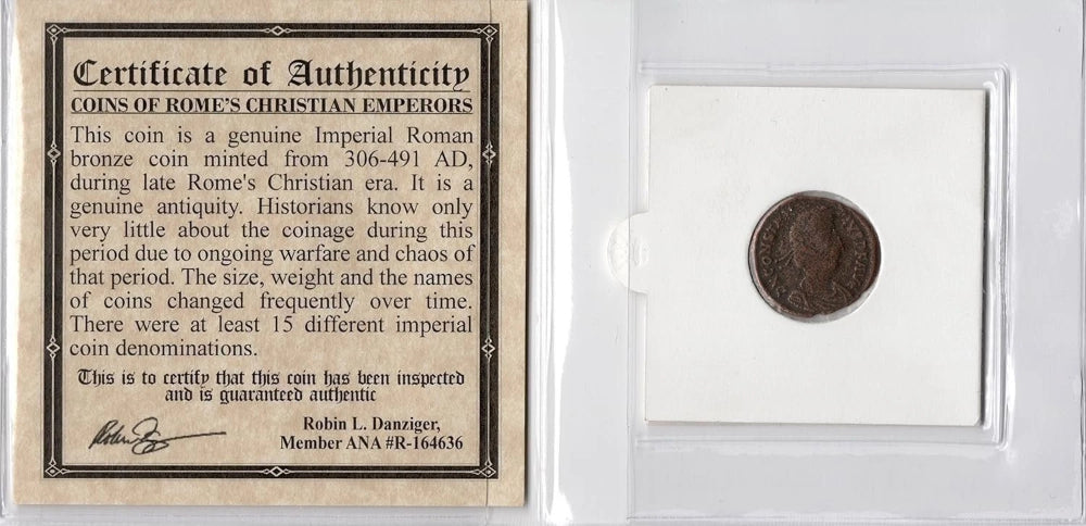 Constantius II Certified Authentic Ancient Roman Coin-1