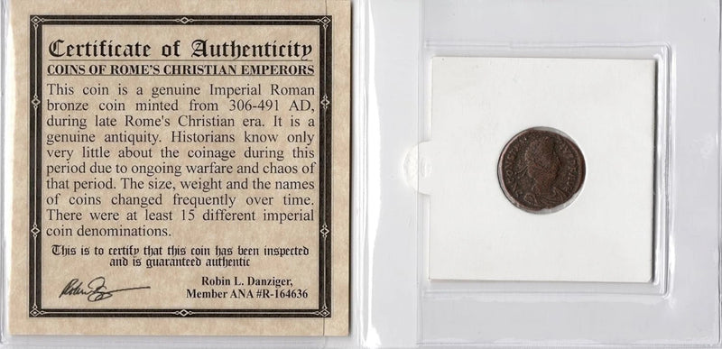 Constantius II Certified Authentic Ancient Roman Coin-1